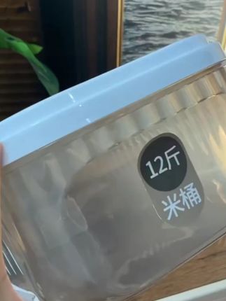 防虫防潮密封米桶厨房透明推盖大容量面粉窄缝米桶储米#防虫防潮密封米桶 #防虫防潮密封储米箱 #密封米桶