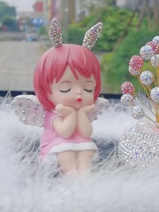 【手工满天星】汽车内饰品高级摆件安妮宝贝女神中控台车载装饰好看