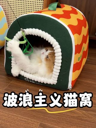 天气一冷小猫可喜欢钻洞了,这个个猫窝让小猫很有安全感, 一进去就不想出来了#猫窝 #萌宠好物 #萌宠出道计划 #养猫人 #养猫新手