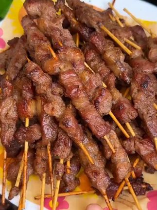 我不去外面#撸串 就在家吃#天海藏 #牛肉串 #安格斯牛肉串 #好吃到爆 好吃又实惠 太香了