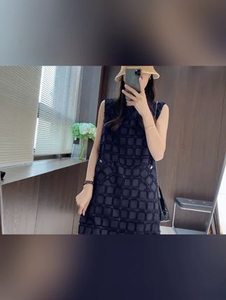 IMFLY金小金自制女装 连衣裙DYQ727夏季小香裙子感格纹洋气衣服女#谁穿谁好看系列 #休闲减龄穿搭 #显高显瘦显腿长 #面料柔软舒适 #高级感穿搭