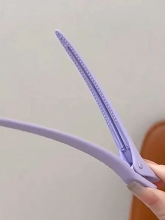 3个装~彩色头发蓬松发夹女化妆夹刘海固定夹发卡一字夹无痕鸭嘴夹