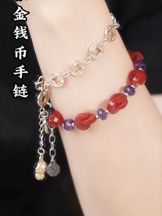 钱币貔貅手链#珠宝首饰 #手链搭配 #时尚银饰 #美出高级感