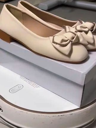 高品质牛筋软底单鞋女新款百搭一脚蹬浅口瓢鞋蝴蝶结平底单鞋#好鞋推荐 #女鞋