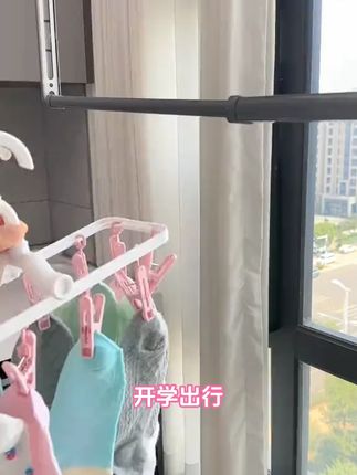 开学必备多夹子折叠衣架出差晾晒外出旅游防风可折叠晾衣袜架