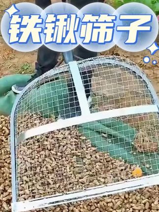 新款大网铁锹,筛花生,筛玉米,筛小麦,筛沙子去土去杂质都很好用 #筛子 #农民好帮手 #不锈钢 #农用工具 #铁锹筛子