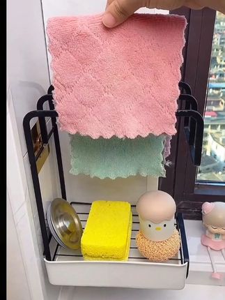 抹布架厨房置物架#抹布架免打孔