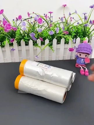 出差旅游不在家,有了这个#一次性防尘膜 不担心打扫卫生了#装修防尘盖布 #防尘膜罩 #宿舍防尘膜