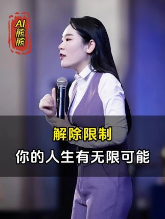 解除限制,你的人生有无限可能#认知成长#励志人生#熊熊老师@DOU+小助手@抖音小助手