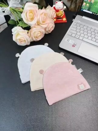 初生婴儿帽子保暖春秋季可爱超萌胎帽新生婴幼儿0到6月宝宝套头帽#新生儿 #宝宝帽子 #胎帽 #婴儿帽子 #母婴好物