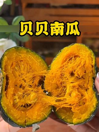 正宗贝贝南瓜粉糯香甜 像吃糖炒栗子,特别好吃!#贝贝南瓜 #南瓜 #优质农产品