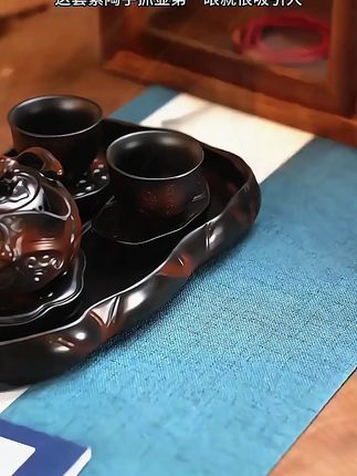 旅行茶具一壶二杯功夫茶具套装紫陶创意飞龙手抓壶全手工堆雕复古#旅行茶具一壶二杯 #功夫茶具套装 #全手工堆雕复古
