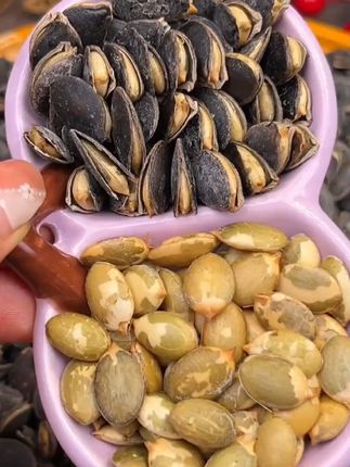 酥脆香醇的开口黑南瓜子!越嚼越上头!一口又一口好吃到停不下来了#南瓜子仁 #瓜子 #妈呀太香了 #追剧小零食 #粒粒精选颗颗饱满