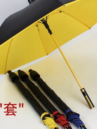 RAINSHOW/雨秀拆卸式防水套大号雨伞长柄伞轻奢防暴风雨直杆3黑胶#雨伞 #大号雨伞 #轻奢雨伞 #防爆雨伞