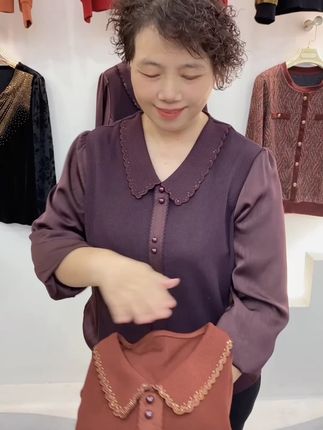 #秋季妈妈装 #洋气妈妈装 #时尚妈妈装 #面料柔软舒适 #遮肉显瘦遮肉减龄