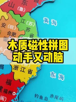 木质磁性拼图,动手又动脑#中国地图 #地理知识 #宝妈推荐 #好物分享 @抖音小助手