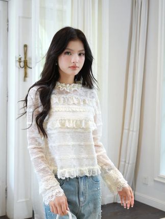 CO千金 | 千金感蕾丝衫穿搭,精致浪漫#时尚穿搭#浪漫穿搭#甜系女孩#清纯#misscocon