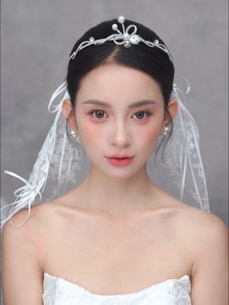 蝴蝶头纱 #新娘头纱 #新娘造型 #新娘跟妆 #化妆师 #每个女孩的婚纱梦