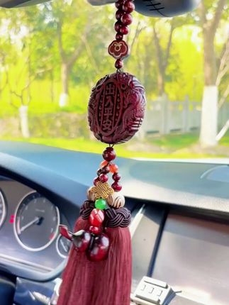 2025新爆款高端小汽车上挂件霸气装饰品车内载后视镜平安貔貅男士#高端小汽车上挂件 #霸气装饰品