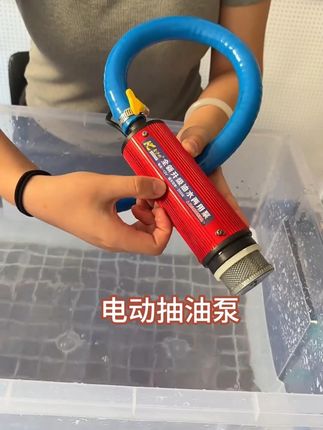 电动抽油泵12V24V220V加油神器油抽子小型加油抽水泵
