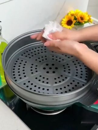 硅胶蒸笼垫 不粘蒸笼布硅胶屉布加厚食品级硅胶垫布农村大锅大小号蒸布家用 #厨房好物  #蒸笼垫  #生活好帮手  #好物分享  #居家好物