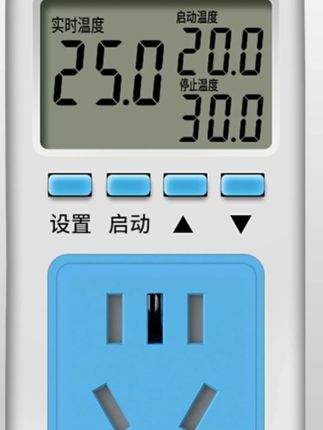 #控温器 #电子控温器 #控温仪 #温度检测器 #高精度控温器 高精度智能数显温控器电子控温仪锅炉地暖开关可调测温度控制插座