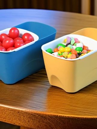 家用瓜子盒嗑瓜子水果盘收纳筐客厅零食干果盘创意双层沥收纳盒子#瓜子盒 #收纳筐 #家用收纳筐 #水果盘 #水果收纳筐