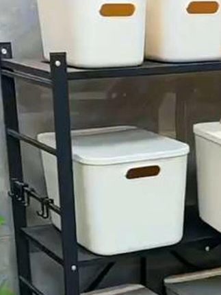 【6个装】桌面收纳盒面包收纳盒厨房家居塑料橱柜收纳盒收纳箱