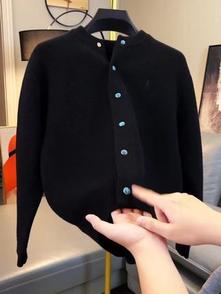 【重磅1000克】秋冬季质感针织开衫时尚休闲毛衣外套 #气质穿搭 #时尚穿搭 #男女同款 #休闲穿搭 #简约大气