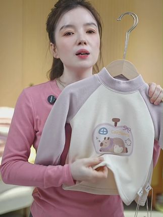 #童装 #女童打底衫 #女童秋冬穿搭 #女童半高领打底衫 #女童洋气服装推荐 @DOU+小助手