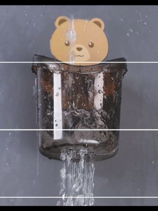 才知道还有这么好用的小熊杯,承重力强免打孔,底部自带沥水功能,不积水发霉,收纳也很方便!#收纳盒 #卫生间好物 #刷牙 #好物推荐 #种草