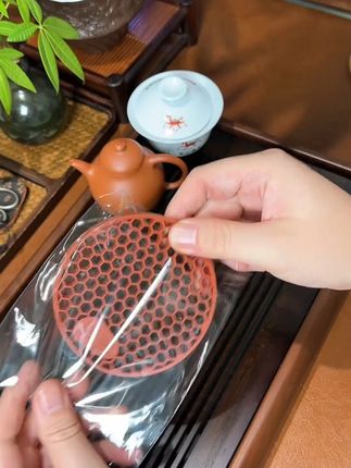 集优点于一身,非常好用的一款养壶垫#紫砂壶 #养壶垫 #茶杯垫 #功夫茶具 #茶壶 X