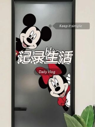厨房卫生间玻璃门米奇卡通猫和老鼠迪士尼可爱情侣装饰贴 厨房卫生间玻璃门米奇卡通猫和老鼠迪士尼可爱情侣装饰贴#装饰贴 #装饰画 #软装 #贴纸 #米奇贴