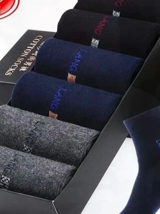 浪莎6双男士袜子四季秋冬款中筒袜子男袜商务防臭袜#袜子 #男士袜子 #秋冬袜子 #商务袜子 #中筒袜