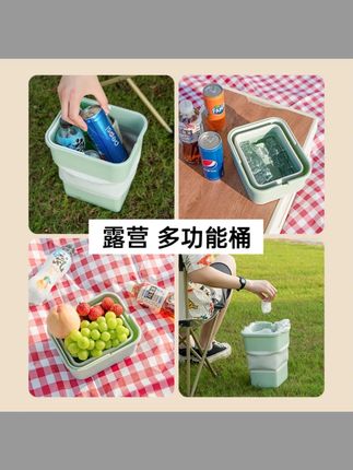 物空车载折叠垃圾桶 多功能旅游车内用品自驾游露营宿舍洗车便携  #车载垃圾桶  #折叠垃圾桶  #垃圾桶  #有车必备  #车载折叠垃圾桶