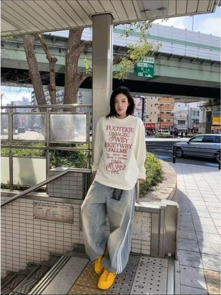 入秋冬新款女装重磅纯棉T恤长袖宽松休闲百搭圆领印花上衣女#显瘦穿搭#ootd穿搭#时髦精#小众设计感#谁穿谁好看系列