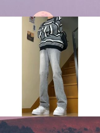 这哪里是牛仔裤呀,分明是我们粗腿兄弟的显瘦神器!#弹力牛仔裤 #男生穿搭 #弯刀裤 #直筒裤 #微喇牛仔裤