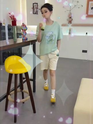 真维斯运动套装,穿上巨巨好看,穿上洋气百搭又时尚,质量杠杠的,纯棉亲肤!#夏季新款 #面料舒适透气 #纯棉套装
