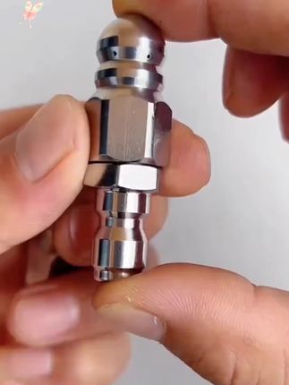 旗旺 水老鼠高压喷嘴1/4快插前一后六喷头下水管道清洗疏通头喷头#疏通下水道 #下水道疏通神器 #疏通管道 #下水道堵塞 #实用好物