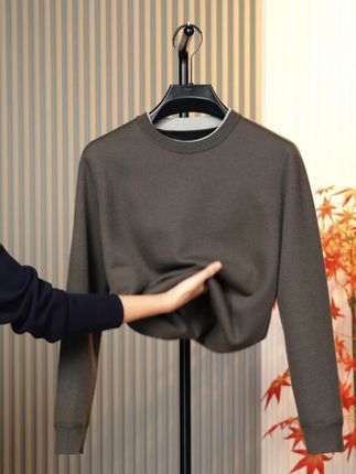 温暖的拥抱,从这件毛衣开始,给你最贴心的呵护#柔软舒适 #品质男装 #加绒保暖 #显瘦百搭 #送老公的礼物