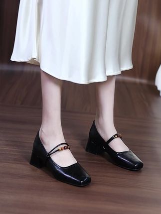 #小皮鞋推荐 #好穿不累脚 #软皮软底 #高跟鞋 #玛丽珍女鞋