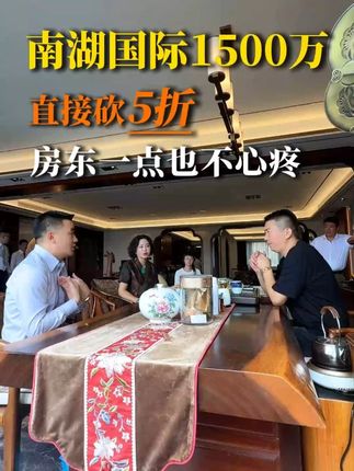 1500万的房子直接砍5折! #南湖国际 #大平层 #买房那些事 #一定要看到最后