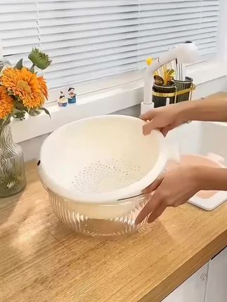 洗菜盆沥水篮多功能厨房双层滤水筐篮子客厅家用筷子笼#洗菜盆沥水篮 #多功能沥水篮 #厨房双层滤水筐 #家用筷子笼 #厨房好物