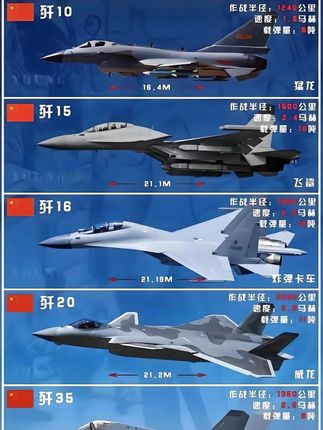 快来听听歼-10 、歼-16、 歼-20 、歼-35 、 歼-36的自我介绍吧!