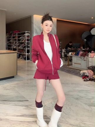 韩系休闲简约设计立领卫衣套装 #ootd穿搭 #穿出高级感 #轻奢女装 #显白才高级
