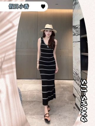 SHANG-JJ【假日小香】25ss新款亚麻+莱赛尔时尚气质连衣裙#连衣裙 #时尚百搭