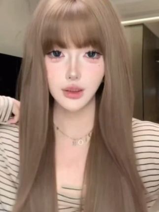 温柔女人~显白显气质萝莉长发【春日静香】进口丝自然基础假发 #清纯 #日系发型#日常发型推荐 #长直假发必选 #甜妹