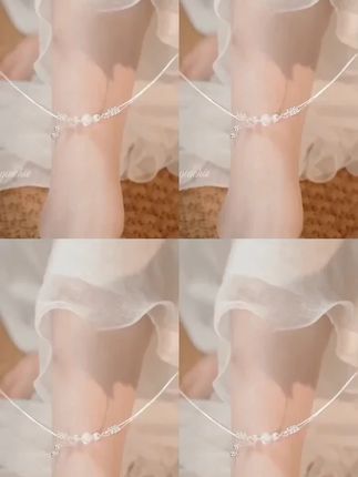回头率爆棚的设计款脚链!#脚链 重意美好#氛围感 仙女饰品 #银千惠有爱有礼