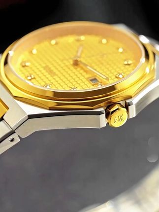 一眼惊艳!!!设计感满满的金灿灿的金表!#金表 #黄金 #奢侈品 #男表推荐 #机械表