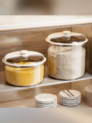 透明装米桶面粉储存罐家用食品米面桶防虫防潮密封大米收纳盒米缸